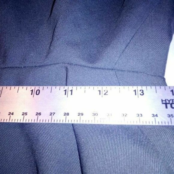 OFFICE CLASS A GREEN 489 POLY/WOOL DRESS UNIFORM SLACKS BLACK STRIPE 10R MG 313 - Picture 9 of 12